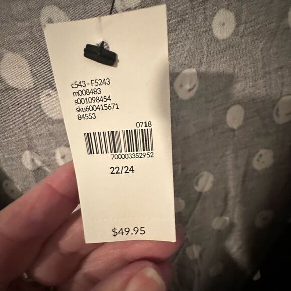 NWT Lane Bryant Black and White Pattern Dress - Size 22/24 - Picture 3 of 8